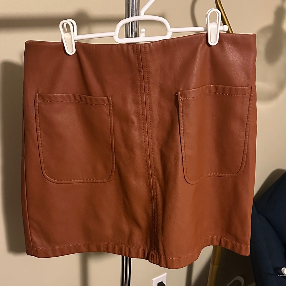 Maeve Brown Mini Skirt